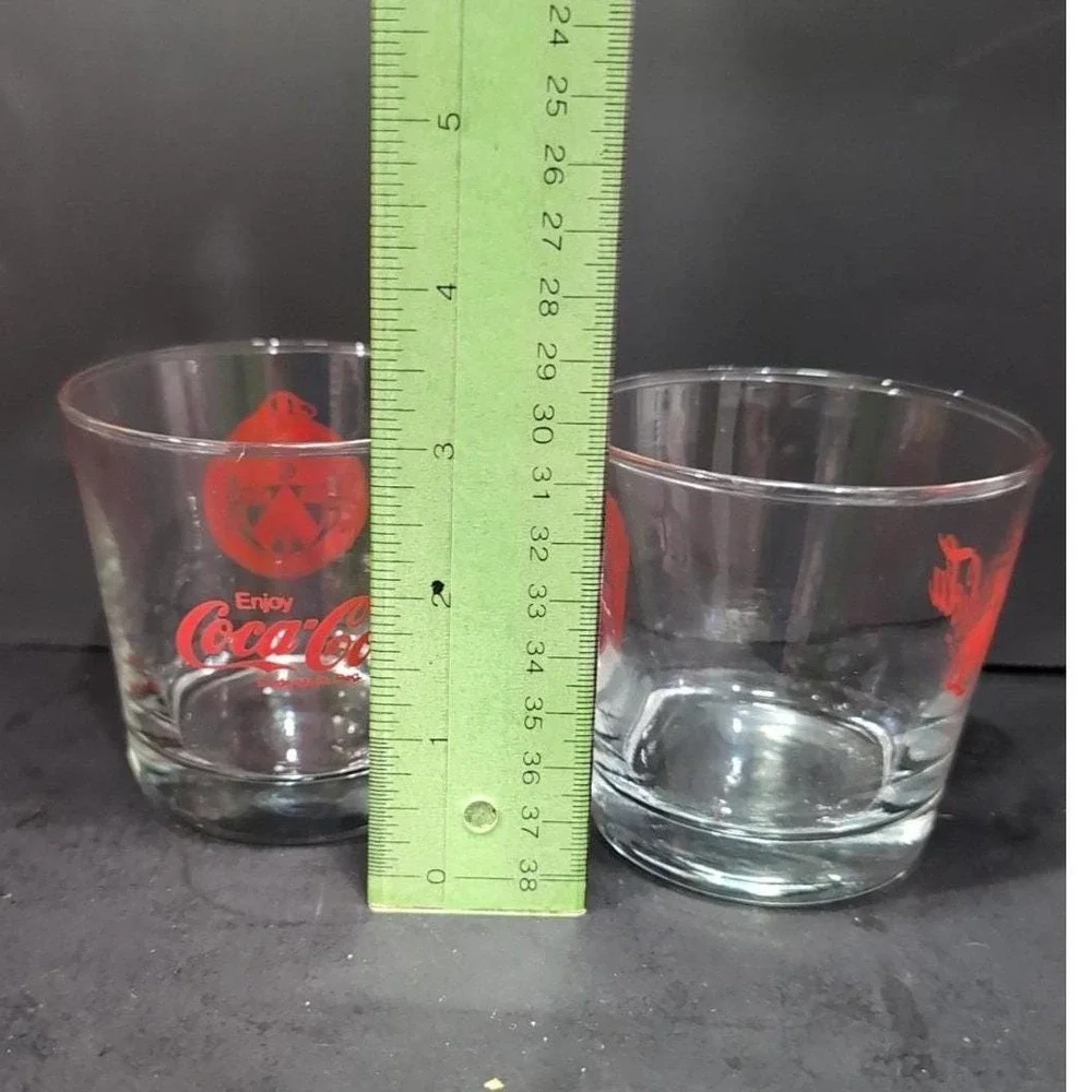 Coca Cola Toronto Police 1957 Drinking Tumblers, Set of 2, Replacement Glasses‎